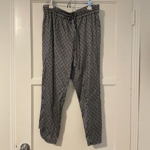 Metallic drawstring party pants